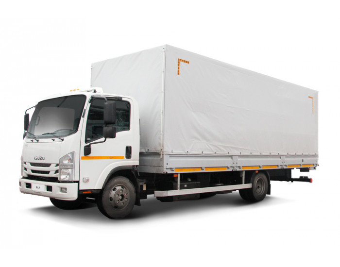 Isuzu ELF 9.5 бортовой с тентом
